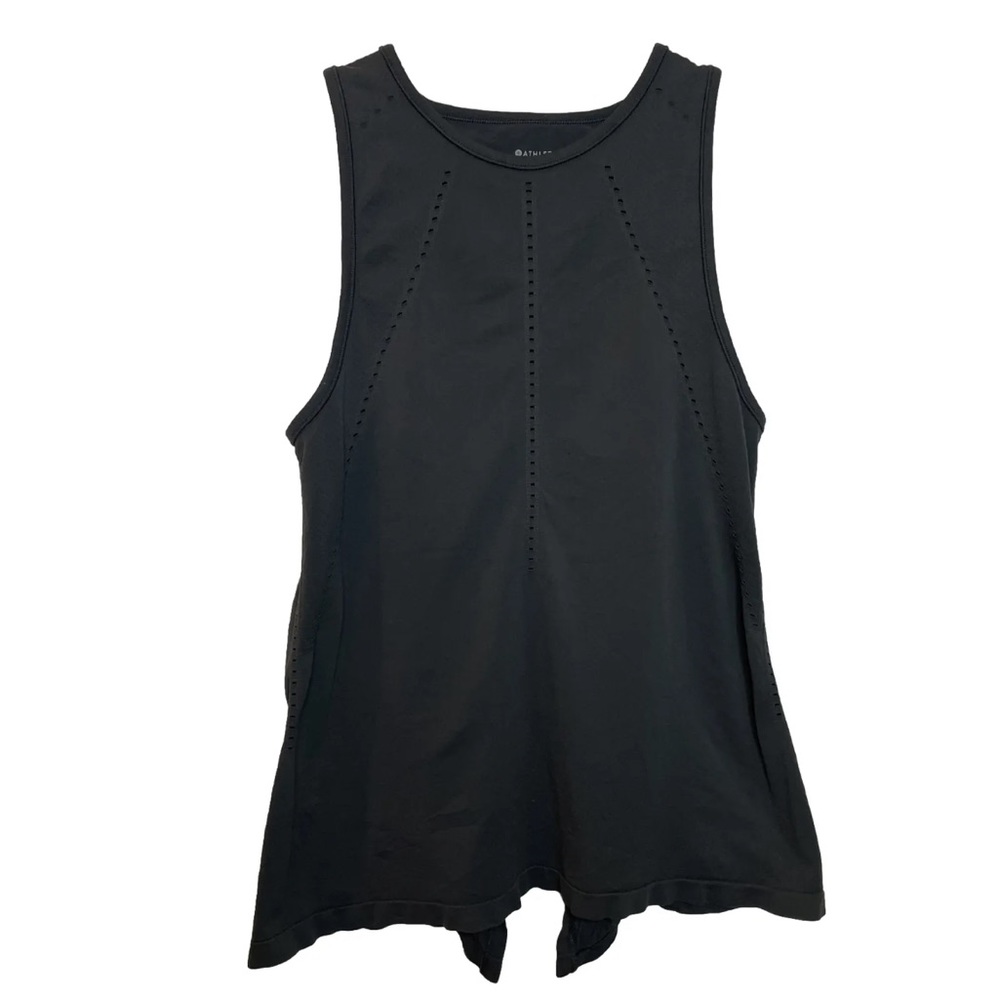 Athleta Foothill Tank Top Womens XS Extra Small Gray Sleeveless Split Back